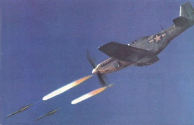 P-51D firing rockets